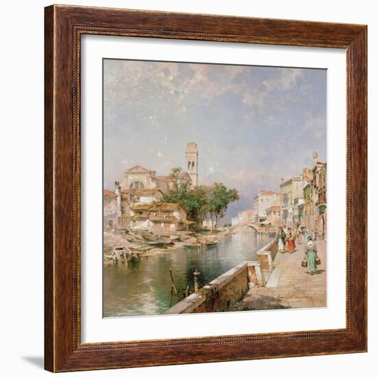 The Canal Tolentini-Franz Xaver Thallmaier-Framed Giclee Print