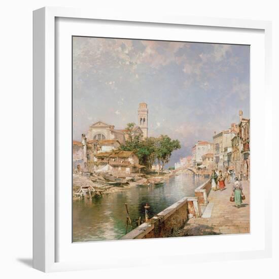 The Canal Tolentini-Franz Xaver Thallmaier-Framed Giclee Print