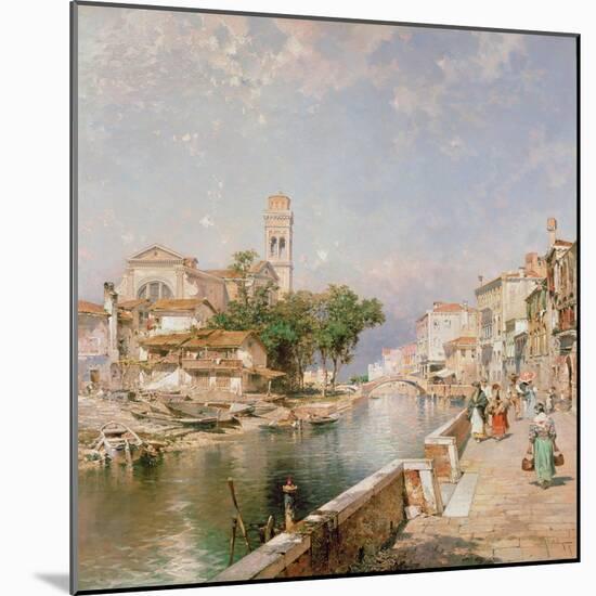 The Canal Tolentini-Franz Xaver Thallmaier-Mounted Giclee Print