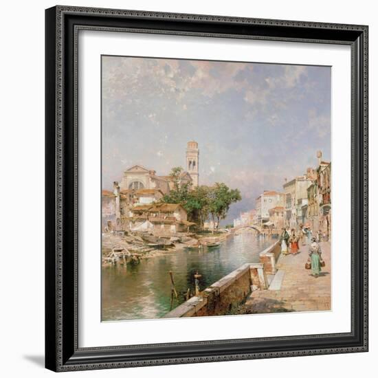 The Canal Tolentini-Franz Xaver Thallmaier-Framed Giclee Print