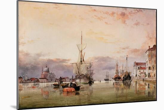 The Canale Della Giudecca with the Redentore Beyond, 1863-Edward William Cooke-Mounted Giclee Print