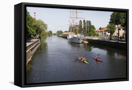 The Canals of Klaipeda, Lithuania-Dennis Brack-Framed Premier Image Canvas