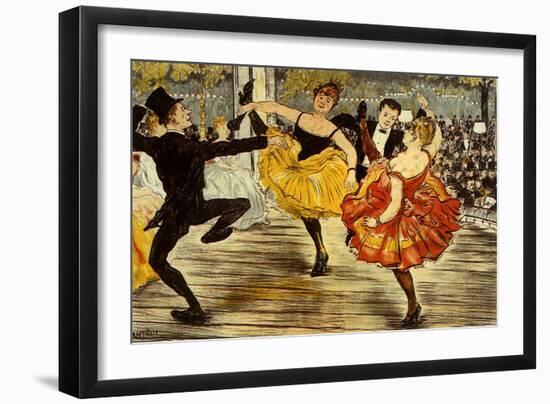 The Cancan, c.1900-Adolphe Willette-Framed Giclee Print