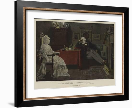 The Cane-Bottom'd Chair-Charles Green-Framed Giclee Print