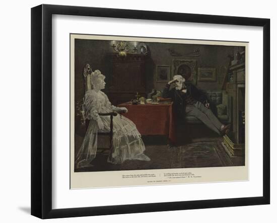 The Cane-Bottom'd Chair-Charles Green-Framed Giclee Print