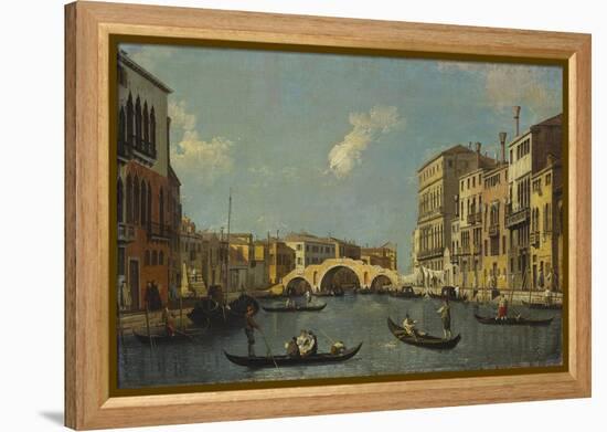 The Cannaregio, Venice-Canaletto-Framed Premier Image Canvas