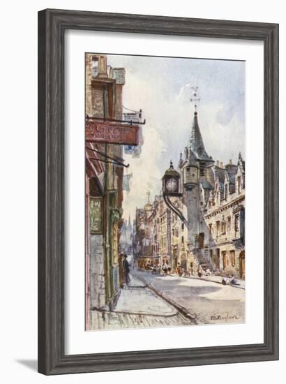 The Canongate Tolbooth, Looking West-John Fulleylove-Framed Giclee Print