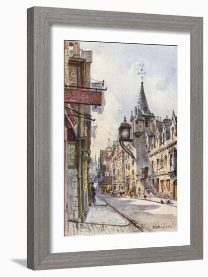 The Canongate Tolbooth, Looking West-John Fulleylove-Framed Giclee Print