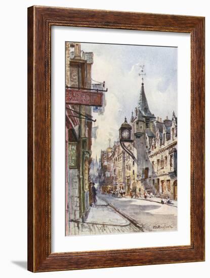 The Canongate Tolbooth, Looking West-John Fulleylove-Framed Giclee Print