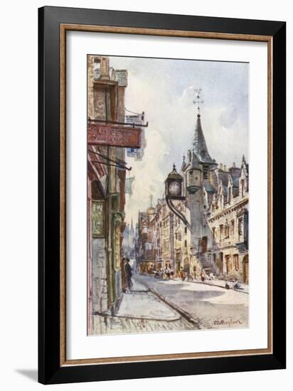 The Canongate Tolbooth, Looking West-John Fulleylove-Framed Giclee Print