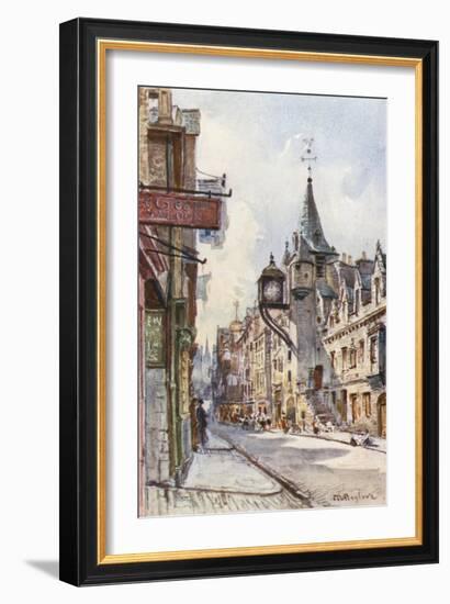 The Canongate Tolbooth, Looking West-John Fulleylove-Framed Giclee Print