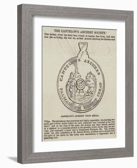 The Cantelow's Archery Society-null-Framed Giclee Print