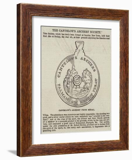 The Cantelow's Archery Society-null-Framed Giclee Print