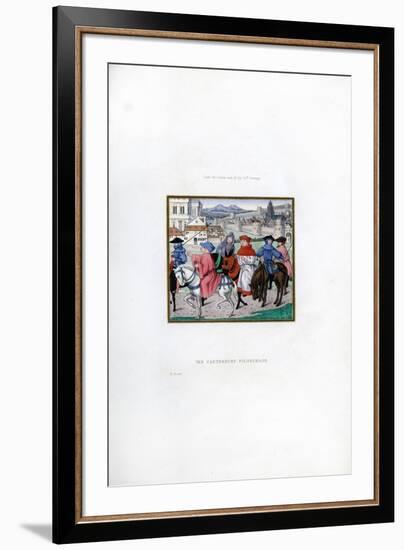 The Canterbury Pilgrimage, Late 15th Century-Henry Shaw-Framed Giclee Print