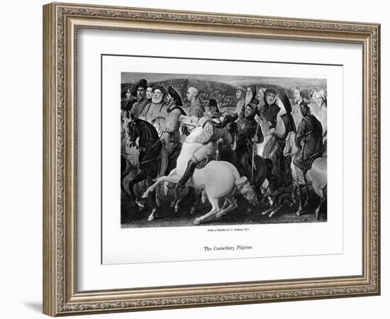 The Canterbury Pilgrims, 19th Century-Thomas Stothard-Framed Giclee Print