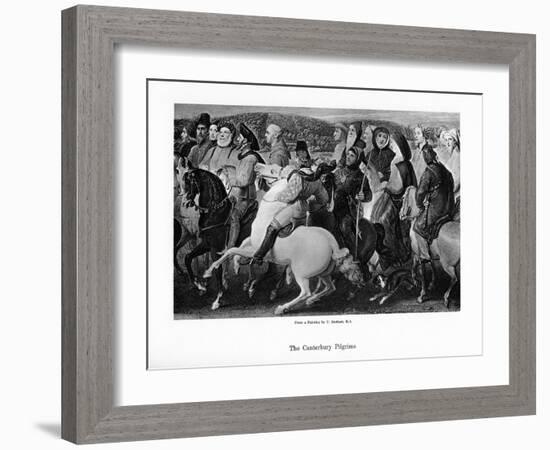 The Canterbury Pilgrims, 19th Century-Thomas Stothard-Framed Giclee Print