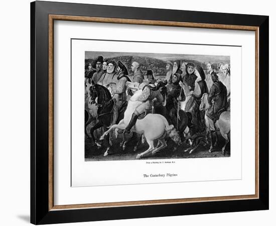 The Canterbury Pilgrims, 19th Century-Thomas Stothard-Framed Giclee Print