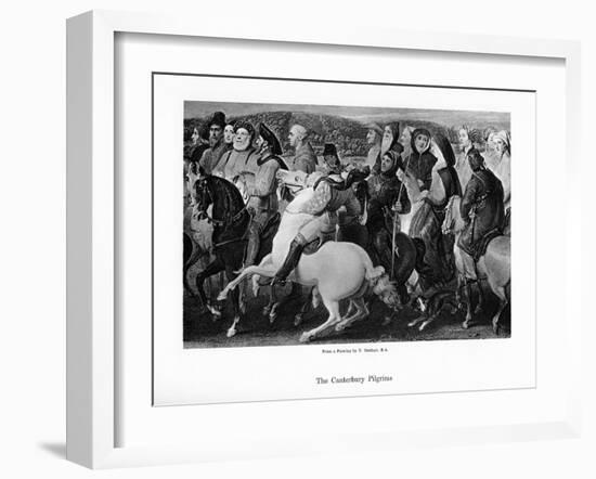 The Canterbury Pilgrims, 19th Century-Thomas Stothard-Framed Giclee Print