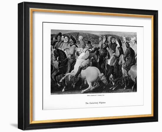 The Canterbury Pilgrims, 19th Century-Thomas Stothard-Framed Giclee Print