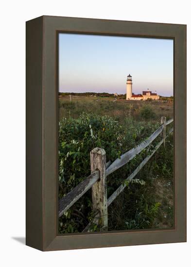 The Cape Cod Lighthouse,. Highland Light, in Truro, Massachusetts-Jerry and Marcy Monkman-Framed Premier Image Canvas