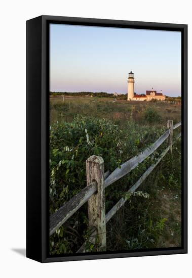 The Cape Cod Lighthouse,. Highland Light, in Truro, Massachusetts-Jerry and Marcy Monkman-Framed Premier Image Canvas