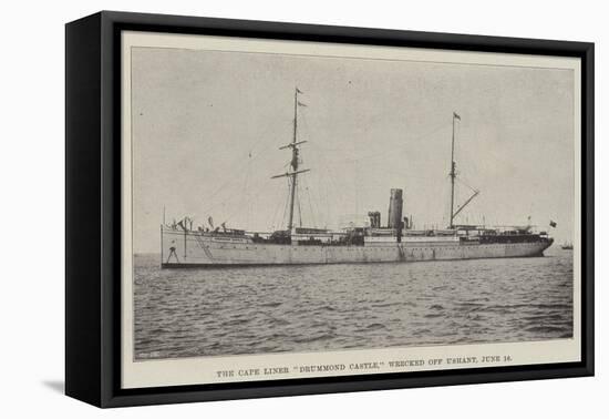 The Cape Liner Drummond Castle, Wrecked Off Ushant, 16 June-null-Framed Premier Image Canvas