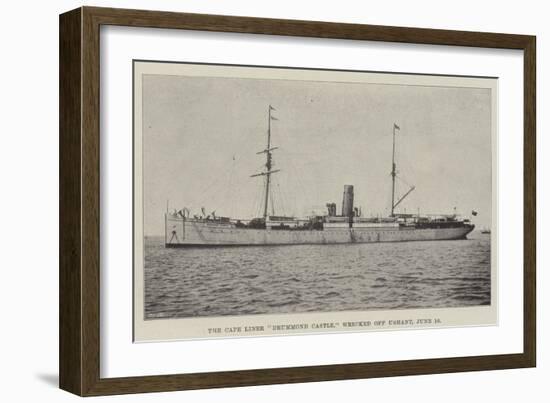 The Cape Liner Drummond Castle, Wrecked Off Ushant, 16 June-null-Framed Giclee Print