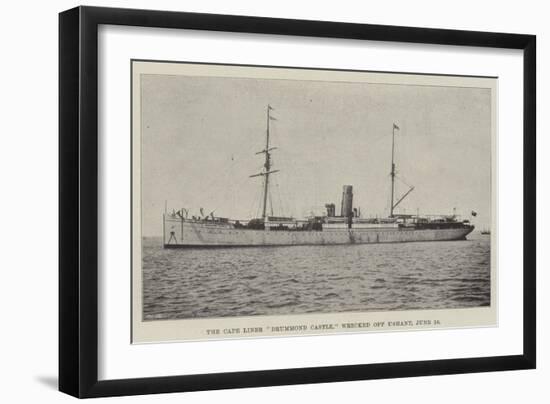 The Cape Liner Drummond Castle, Wrecked Off Ushant, 16 June-null-Framed Giclee Print