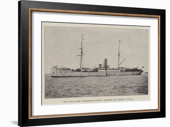 The Cape Liner Drummond Castle, Wrecked Off Ushant, 16 June-null-Framed Giclee Print