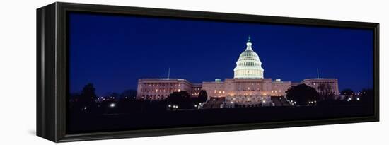 The Capitol at Nighttime-null-Framed Stretched Canvas