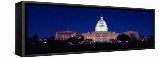 The Capitol at Nighttime-null-Framed Stretched Canvas