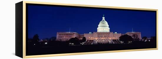 The Capitol at Nighttime-null-Framed Stretched Canvas