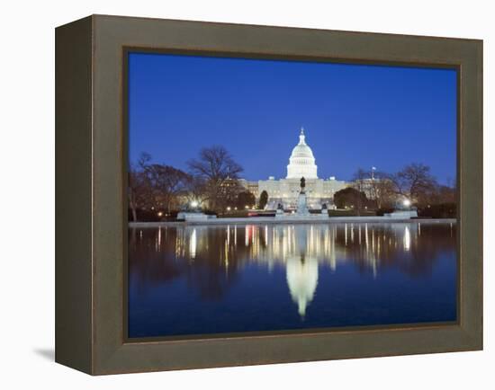 The Capitol Building, Capitol Hill, Washington D.C., United States of America, North America-Christian Kober-Framed Premier Image Canvas