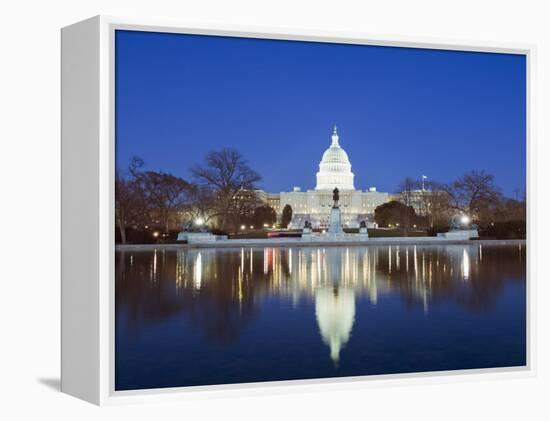 The Capitol Building, Capitol Hill, Washington D.C., United States of America, North America-Christian Kober-Framed Premier Image Canvas