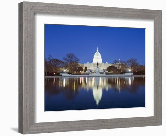The Capitol Building, Capitol Hill, Washington D.C., United States of America, North America-Christian Kober-Framed Photographic Print