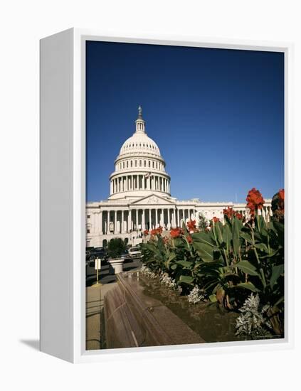 The Capitol Building from the East, Washington D.C., USA-Geoff Renner-Framed Premier Image Canvas