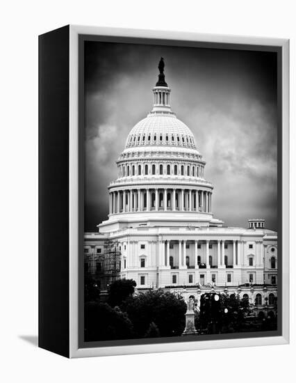 The Capitol Building, US Congress, Washington D.C, District of Columbia, White Frame-Philippe Hugonnard-Framed Stretched Canvas