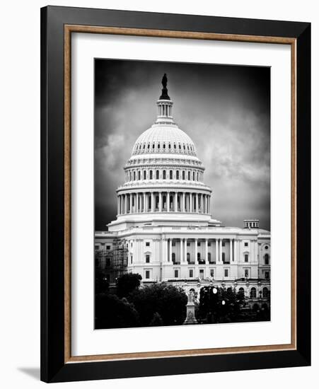 The Capitol Building, US Congress, Washington D.C, District of Columbia, White Frame-Philippe Hugonnard-Framed Art Print