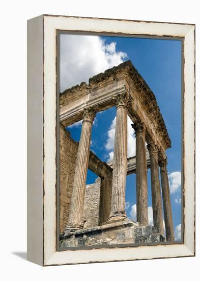 The Capitol, Dougga Archaeological Site, Tunisia-Nico Tondini-Framed Premier Image Canvas