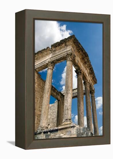 The Capitol, Dougga Archaeological Site, Tunisia-Nico Tondini-Framed Premier Image Canvas