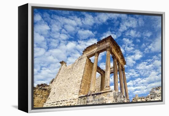 The Capitol, Dougga Archaeological Site, Tunisia-Nico Tondini-Framed Premier Image Canvas