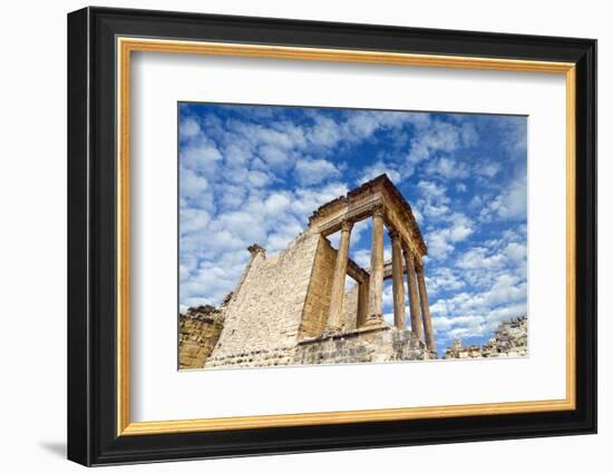 The Capitol, Dougga Archaeological Site, Tunisia-Nico Tondini-Framed Photographic Print