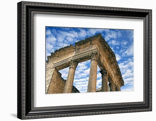 The Capitol, Dougga Archaeological Site, Tunisia-Nico Tondini-Framed Photographic Print