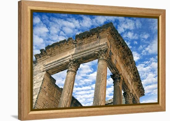 The Capitol, Dougga Archaeological Site, Tunisia-Nico Tondini-Framed Premier Image Canvas