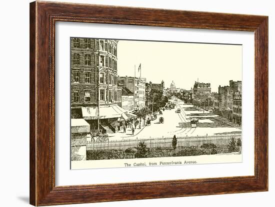 The Capitol, from Pennsylvania Avenue-null-Framed Giclee Print