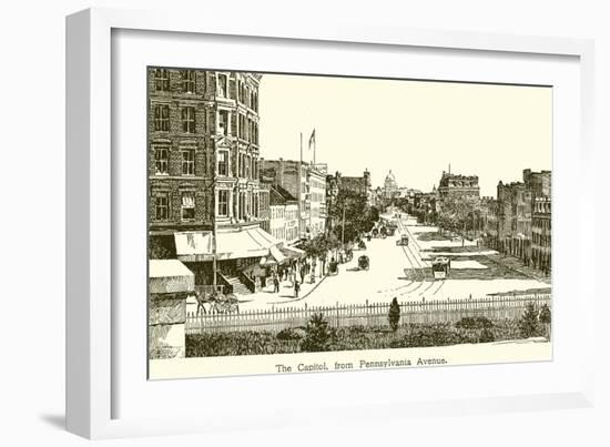 The Capitol, from Pennsylvania Avenue-null-Framed Giclee Print