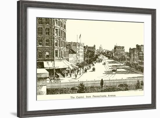 The Capitol, from Pennsylvania Avenue-null-Framed Giclee Print