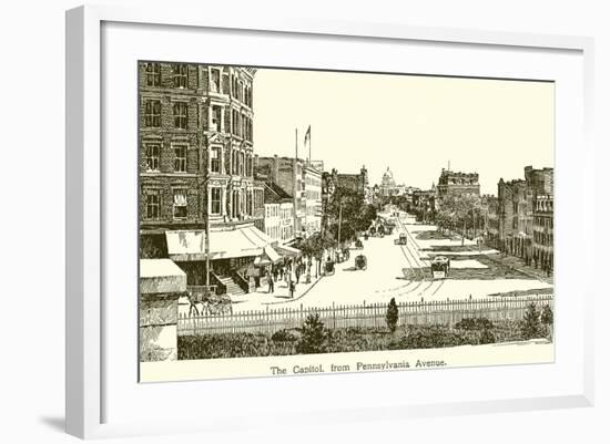 The Capitol, from Pennsylvania Avenue-null-Framed Giclee Print