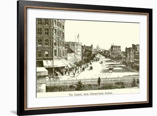 The Capitol, from Pennsylvania Avenue-null-Framed Giclee Print