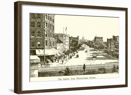 The Capitol, from Pennsylvania Avenue-null-Framed Giclee Print